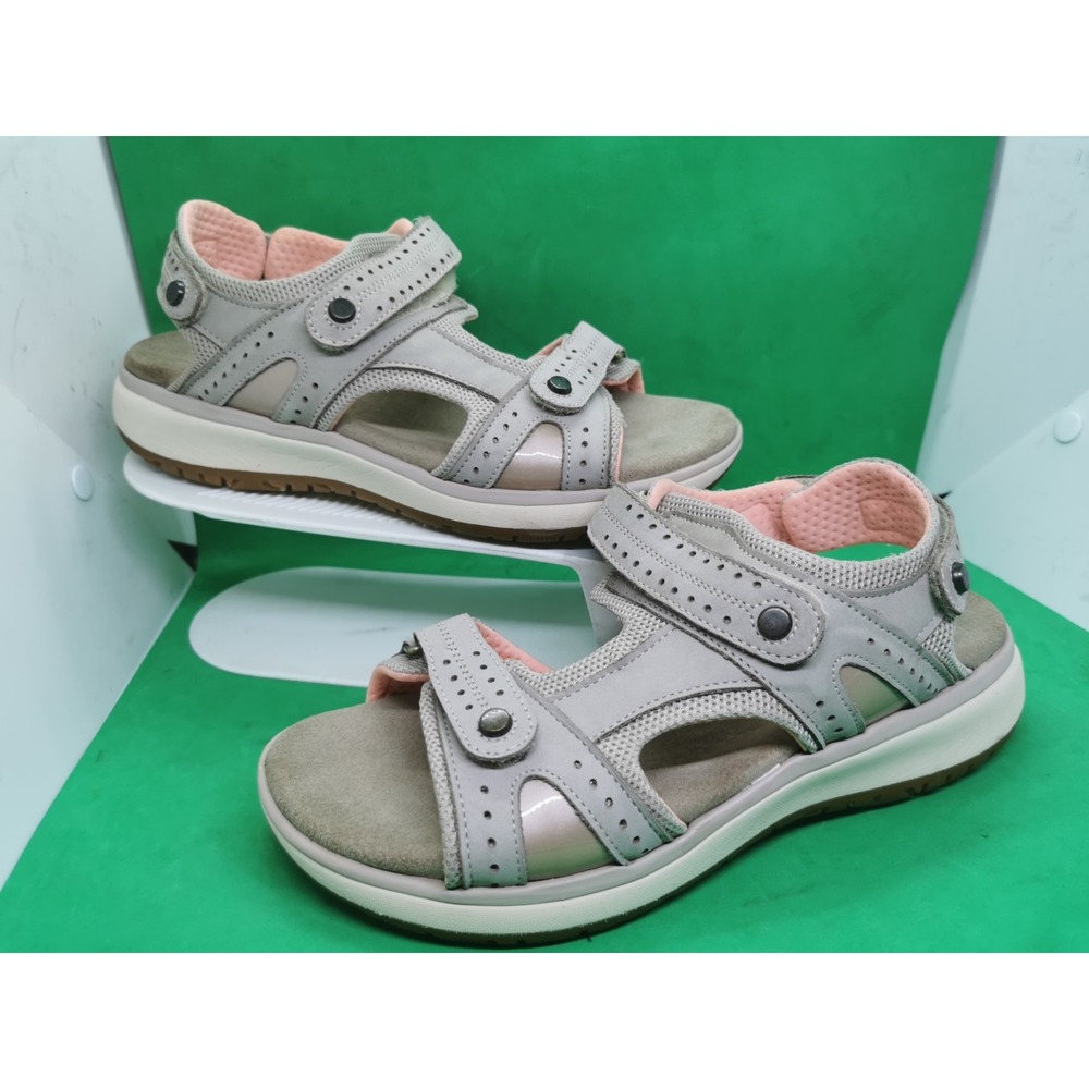 SAS Embark Sandals Womens Sz 8.5 M Taupe Walking Tripad Comfort Adjustable Strap